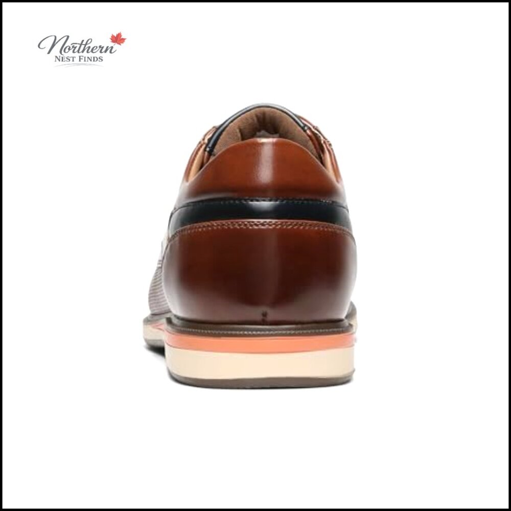 Men's Oxford Dress Shoes, Memory Foam, Business Casual Slip-On - Picture 6 of 7